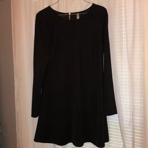 Girls black long sleeve dress